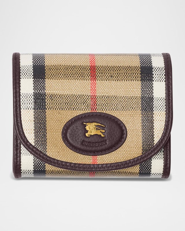Highlands Check Compact Trifold Wallet